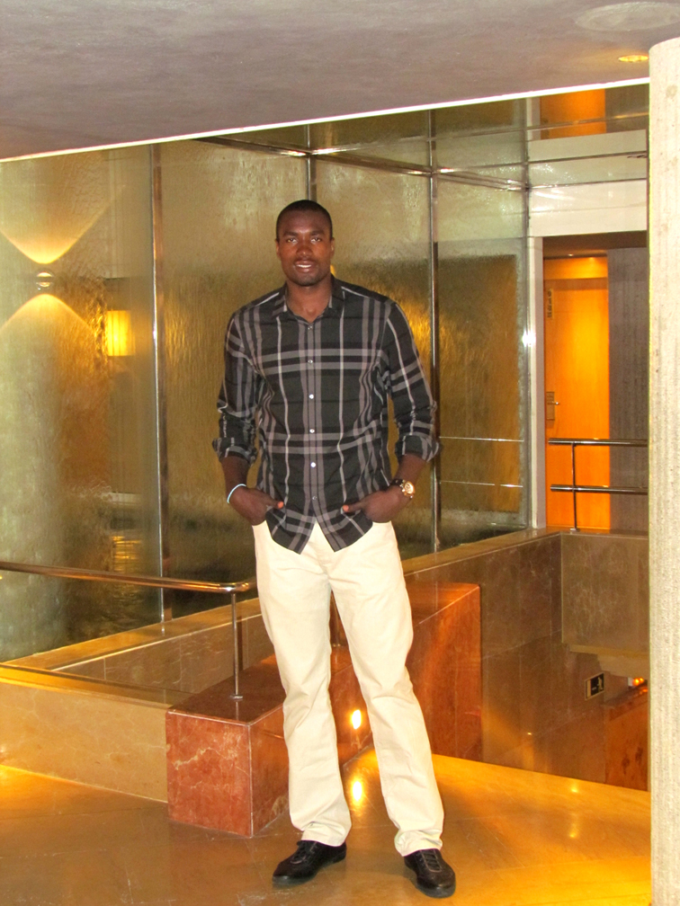 Serge Ibaka at the Claris Hotel