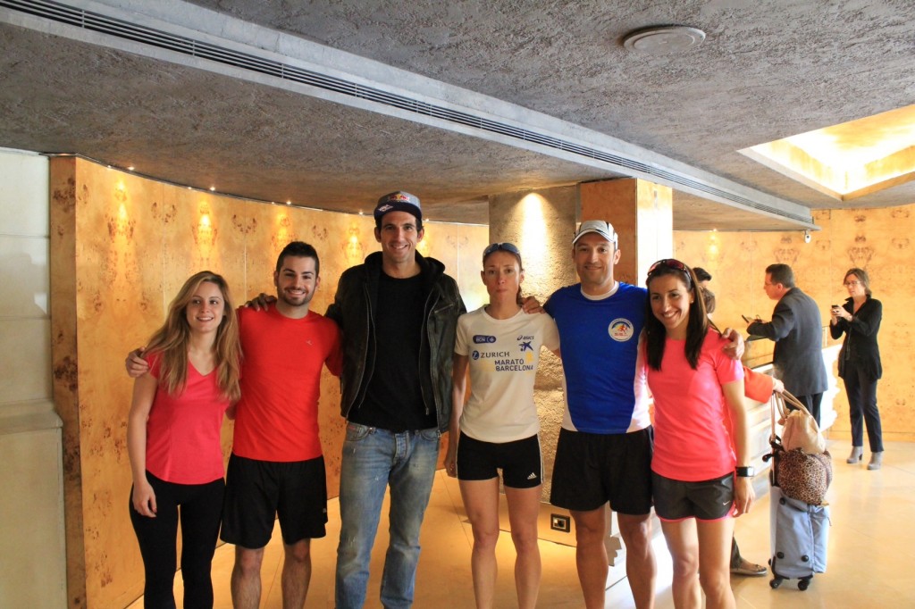 Josef Ajram and our runners!