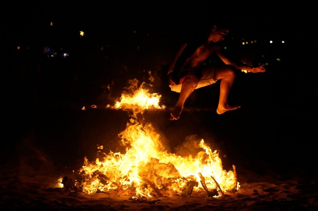 Jumping a bonfire is a sign of purification
