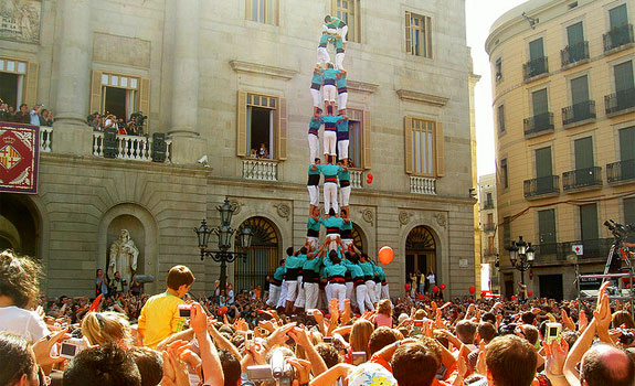 Castellers, human towers