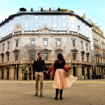 couple enjoying a romantic geaway at Hotel Claris Barcelona