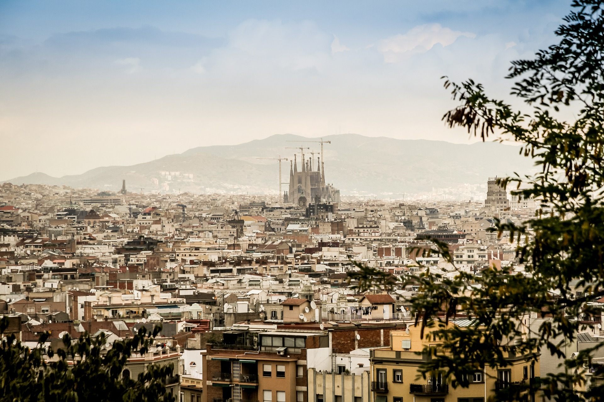 Vistas a Barcelona y a la Sagrada Familia